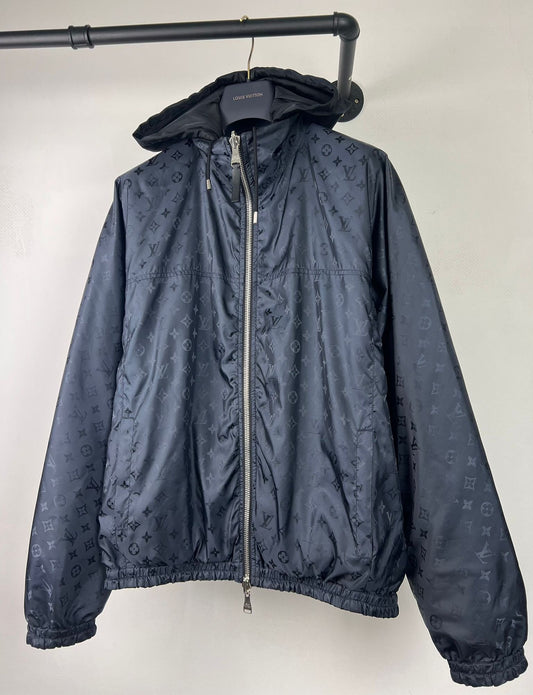 LV Navy Reversible Monogram Windbreaker