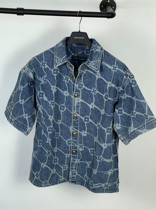 New season LV denim shirt